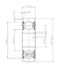 Подшипник Генераторные подшипники Подшипник B15-86AT1XDDG3 W-G01 по выгодным ценам Ногинск